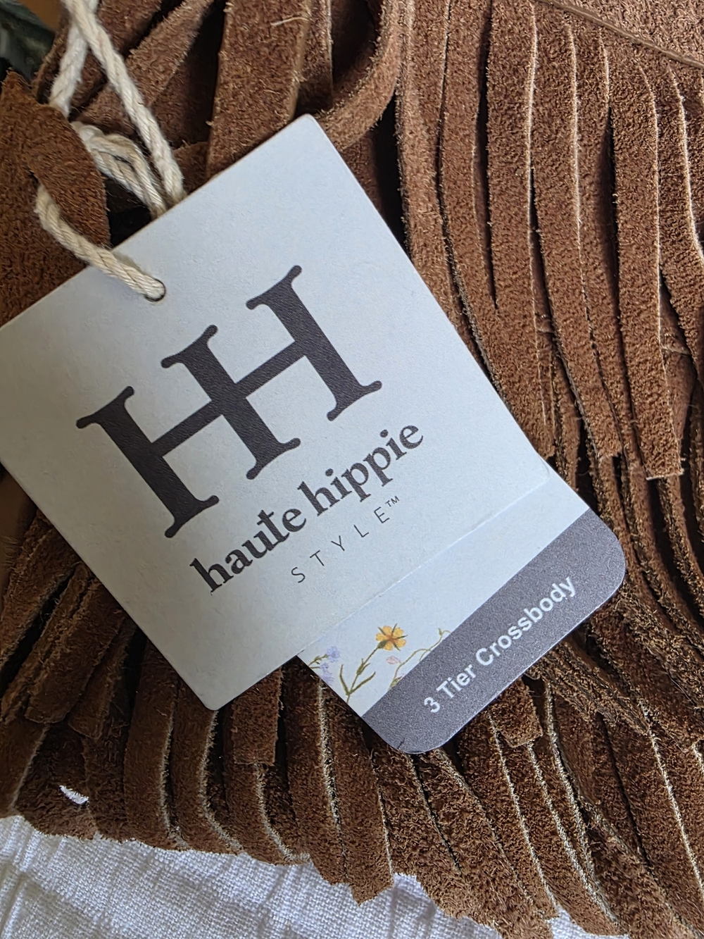 Haute Hippie Chestnut Brown Suede Fringe Shoulder Bag - Picture 5 of 12